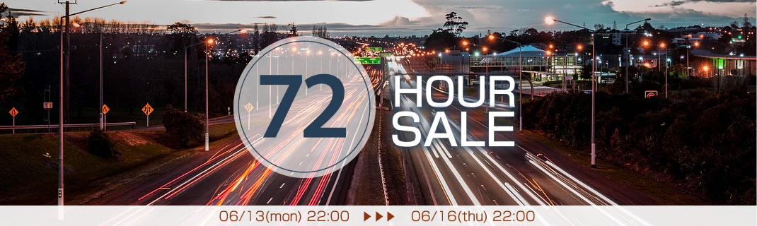 夏を先取り！72HOUR　SALE！　4大特典を利用してお買い物をお楽しみください♪